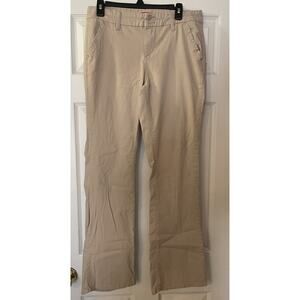 Unionbay Beige Tan Khaki Style Womens Flare Pants Trousers Sz 11 Spandex